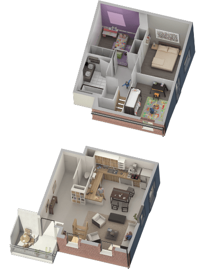 Plan descriptif d'un appartement